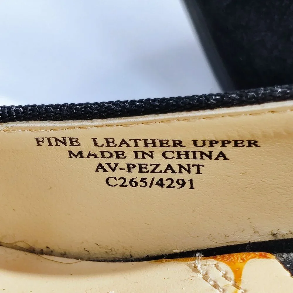 Adrienne Vittadini Women's Size 6M Black Suede‎ Penny Loafer Block Heels